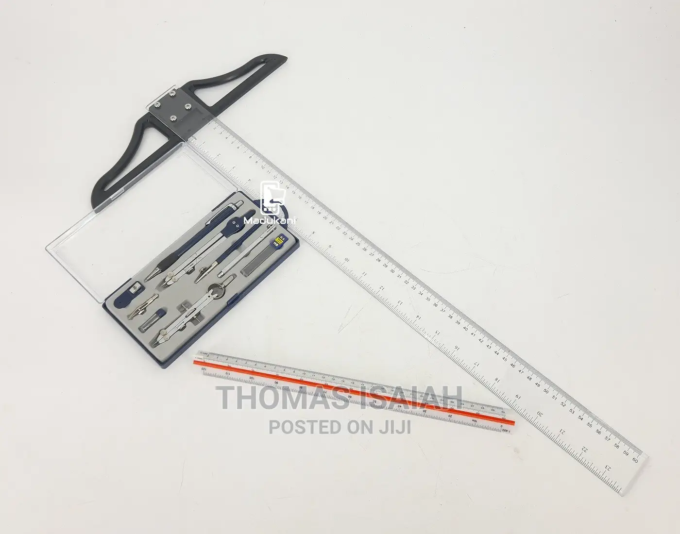 Technical Drawing Set With 300mm Scale Ruler, 600mm T Square