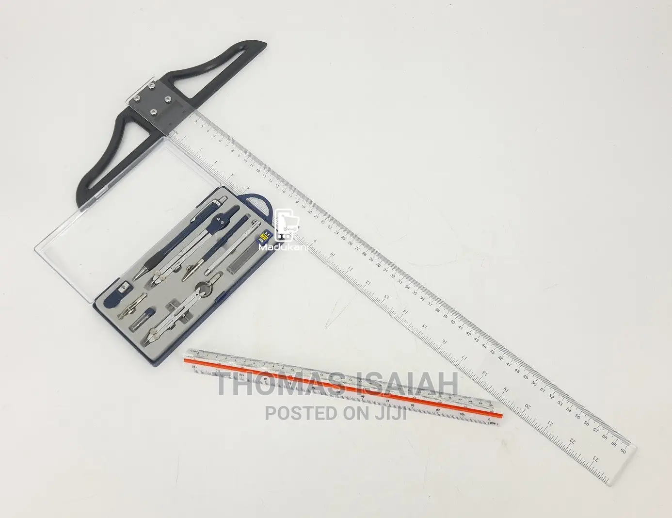 Technical Drawing Set With 300mm Scale Ruler, 600mm T Square