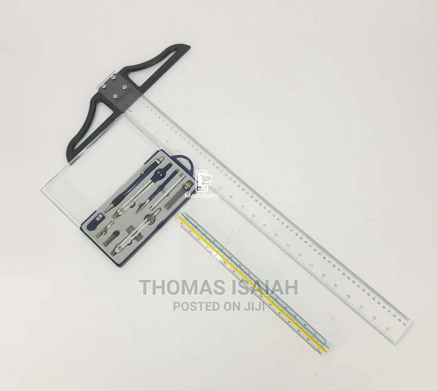 Technical Drawing Set With 300mm Scale Ruler, 600mm T Square