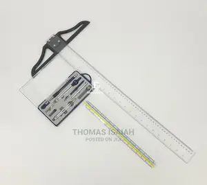Technical Drawing Set With 300mm Scale Ruler, 600mm T Square