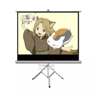 72inch Tripod Video Projection Screen Easy to Set Up