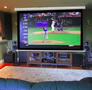 Easy to Pull Down Projection Screen 84inch. Manual Screen