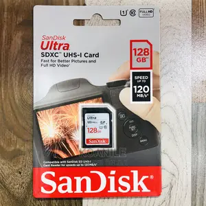 Sandisk Ultra 128gb Camera Memory Card SDXC Uhs-I Card
