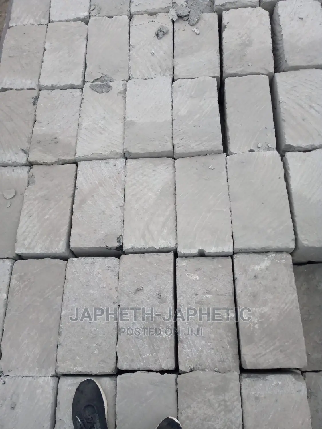 Machine Cut Stones~Blue/Grey.