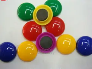 Plastic Cover Round Magnet Button