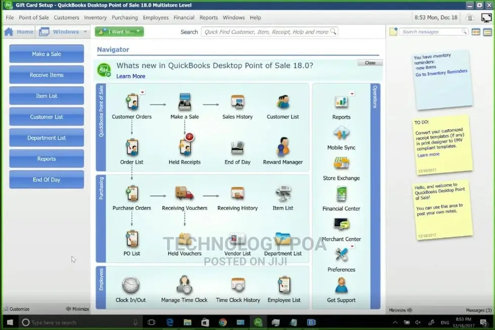 Quickbooks Point of Sale 2018 to 2019 With Keys