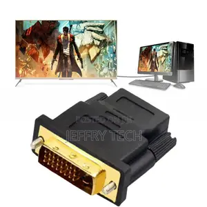 DVI-D Male (24+1 Pins) to HDMI Female (19-Pin) HD HDTV Monit