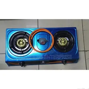 2 Burner Complete Gas Stove Cooker+Regulator+Pipe.