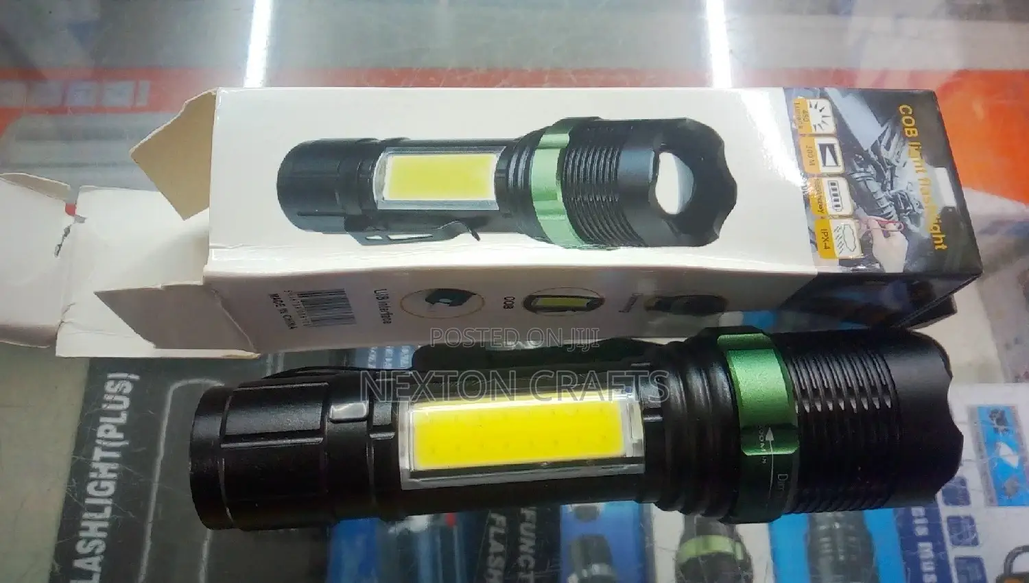 Rechargeable COB Light Flashlight