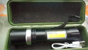 Aluminum Alloy USB Rechargeable Led Flashlight Torch