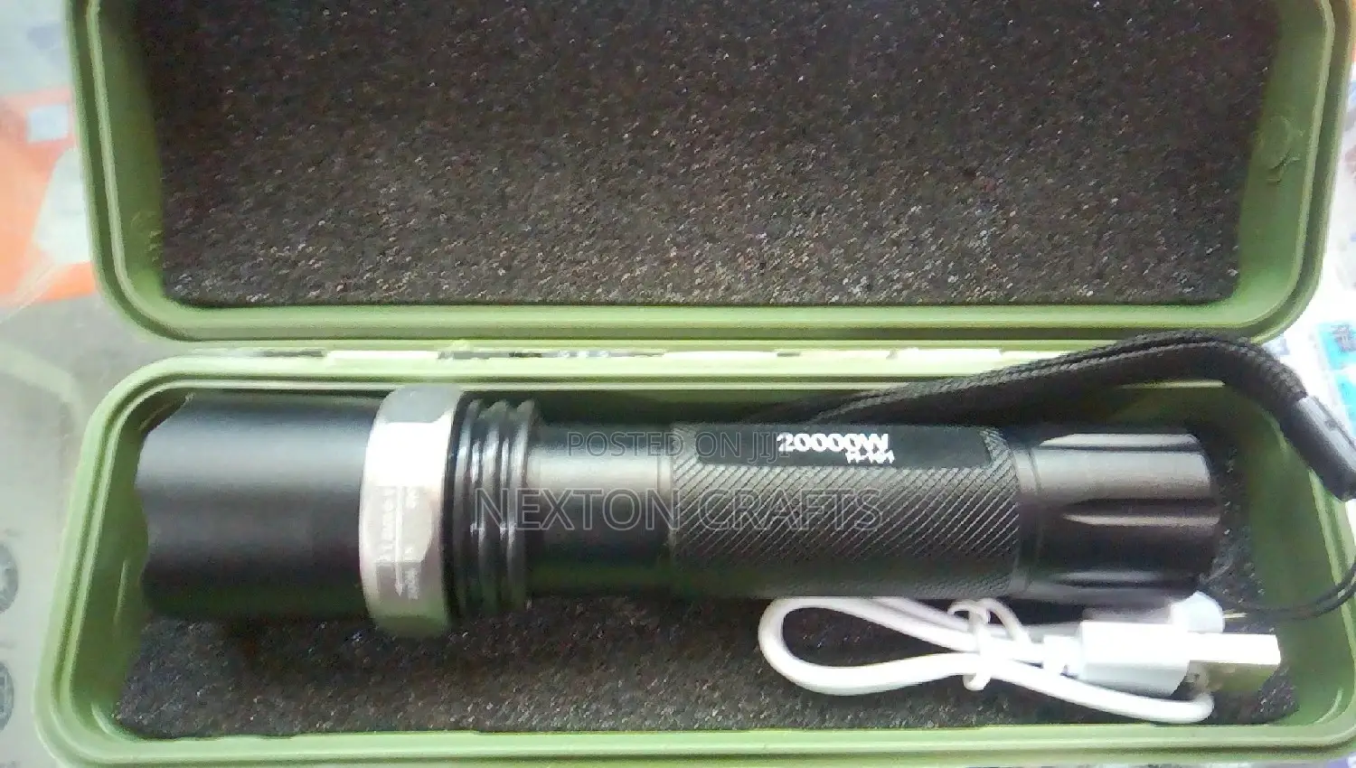 Aluminum Alloy USB Rechargeable Led Flashlight Torch