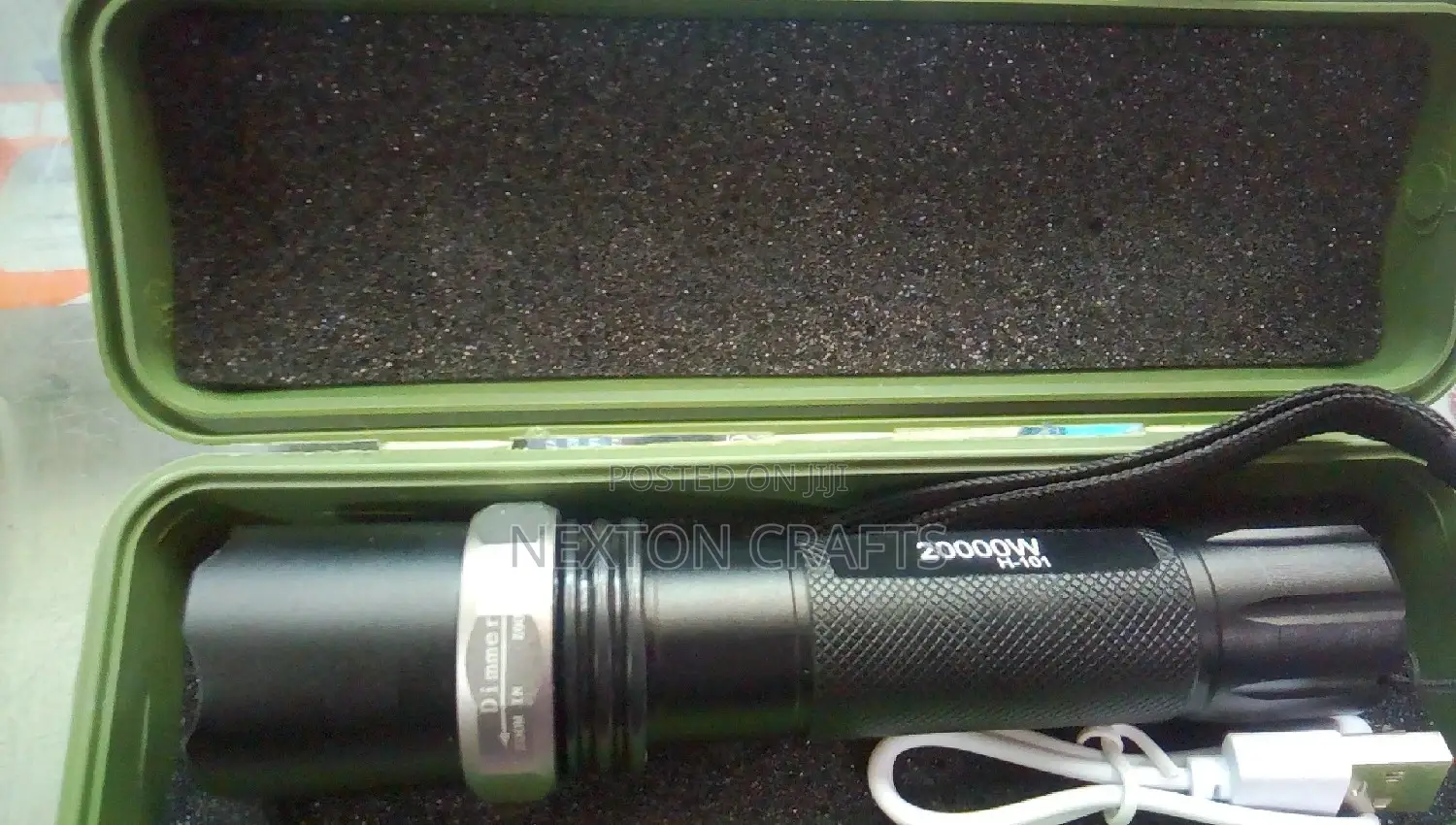 Aluminum Alloy USB Rechargeable Led Flashlight Torch