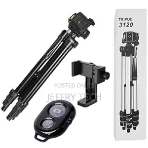 Aluminium Alloy Tripod Stand 3120 + Phone Clip + Bluetooth R