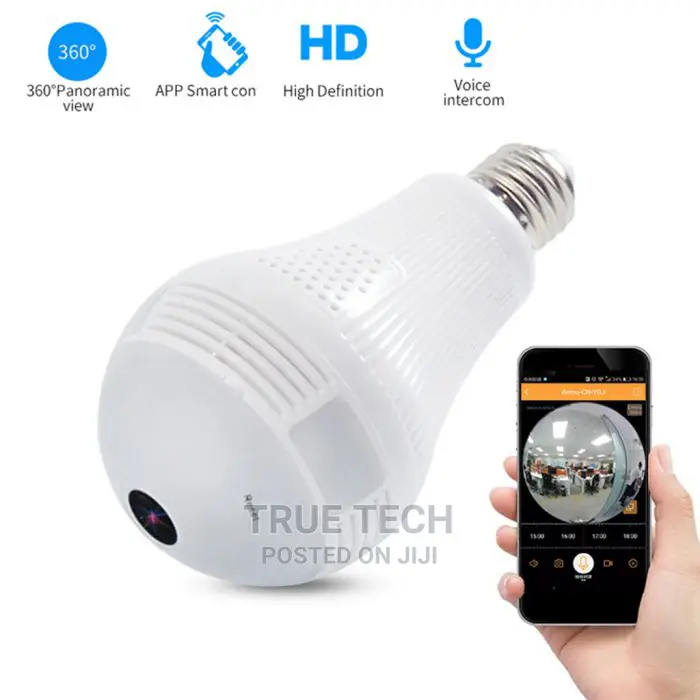 360 Degrees Panoramic Wifi Bulb Camera