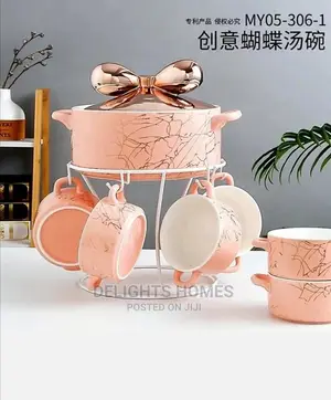 Luxurious Marble Soup Bowl Set*