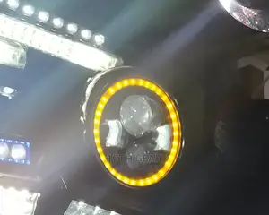 Car Headlight Round 7 Inch LED Beam Angel Ring
