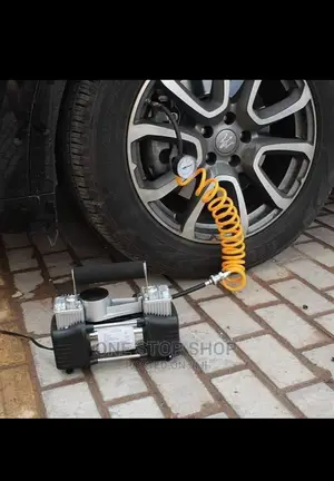 Double Air Compressor Flat Tyre Inflator