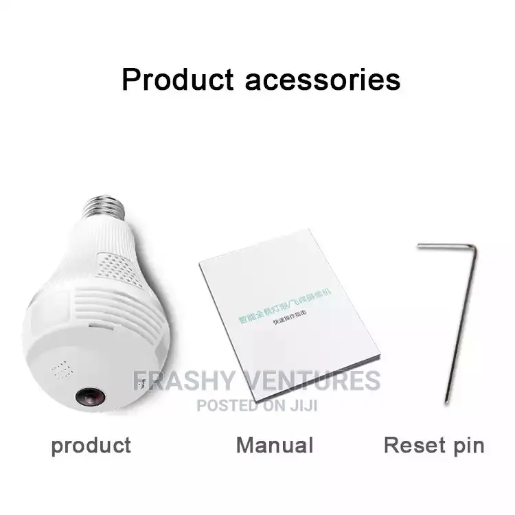 Fish Eye CCTV Camera Bulb