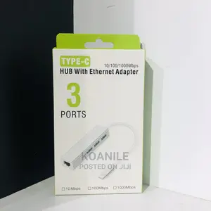 Usb Type C Hub With Ethernet Adapter 3.0