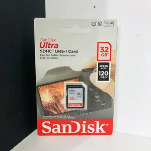 Sandisk Ultra 32gb Camera Memory Card SDXC Uhs-I Card