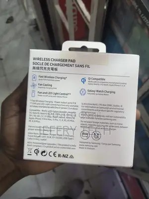 Samsung Wireless Charger Pad 9w Fast Charge With Fan Cooling