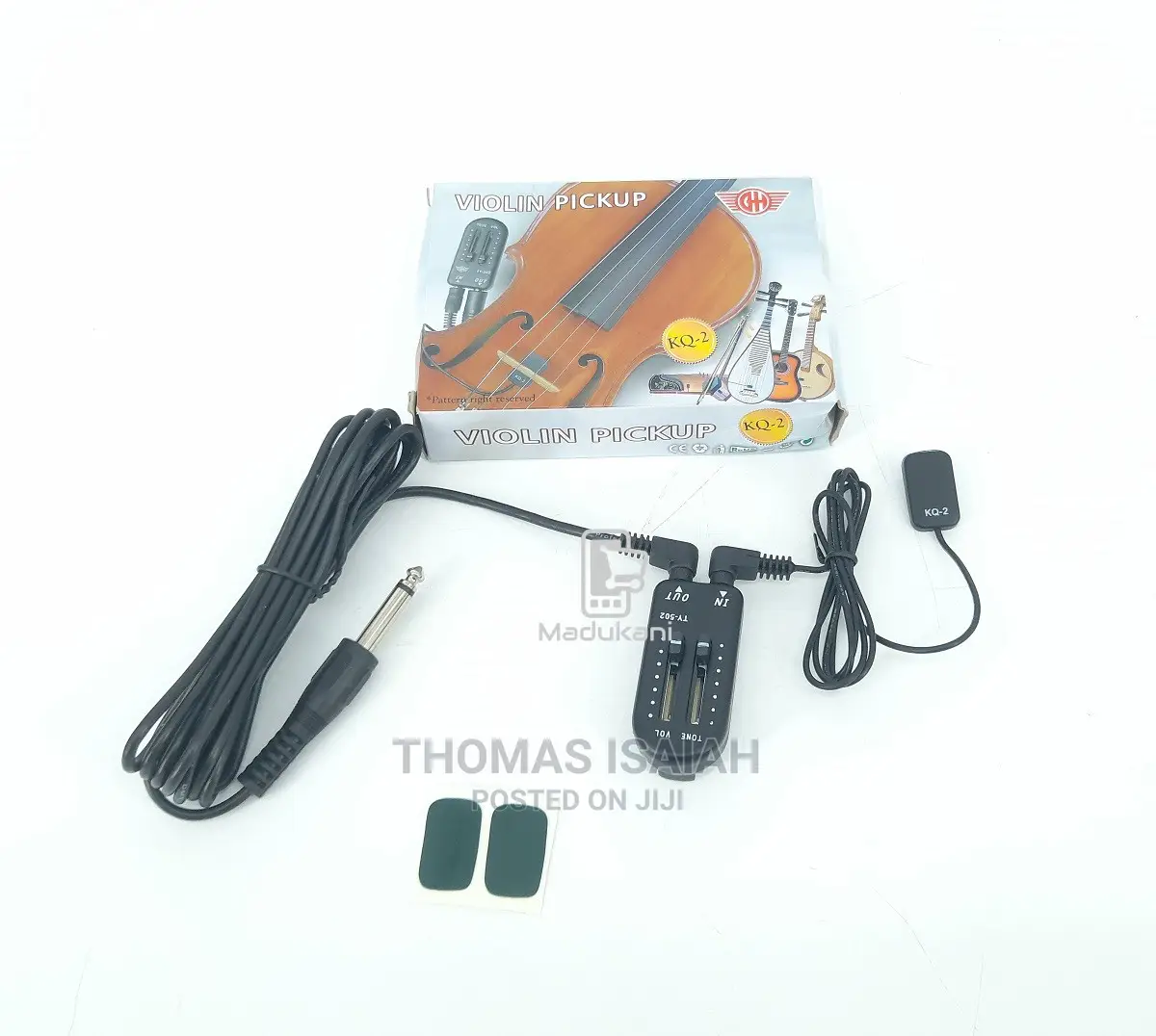 KQ-2 Violin Pickup For Stringed Instruments With Volume Tone