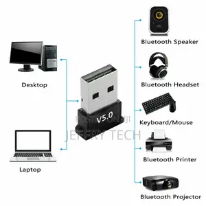 Mini Wireless USB Bluetooth V5.0 Dongle Adapter for Windows