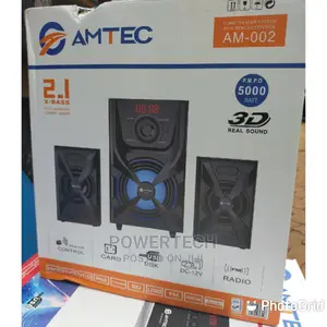5000 Watts 2.1 Ch Amtec Am -002 Woofer Sound System