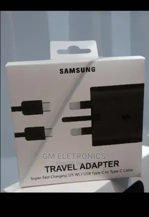 Samsung Fast Charger (25W) Type C- Type C Cable.