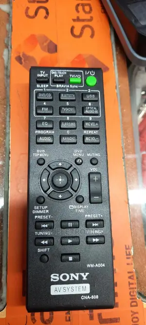 Sony Av System Replacement Remote Control.