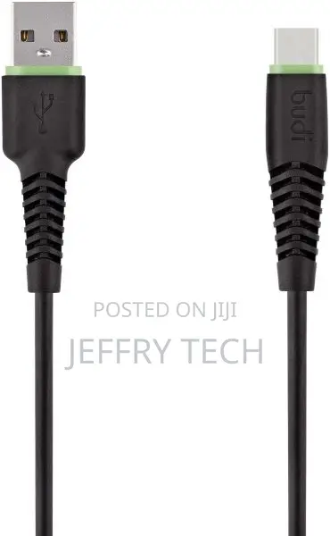 Budi Data Cable Type-C // 3-Meters , BLACK