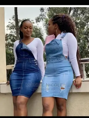 Denim Overall Skirt
