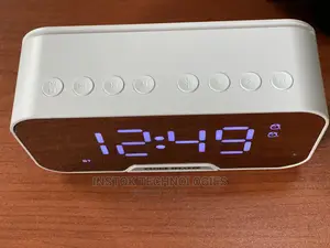 Digital LED Backlit Mirror Alarm Clock With Bluetooth, Fm Me