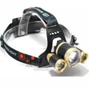 LED Headlamp High Power Bright Headlight 3 CREE T6 With Char