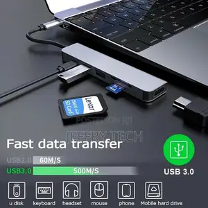 3/6/7/8 in 1 USB-C HUB Type-C Adapter Macbook/Windows Multi