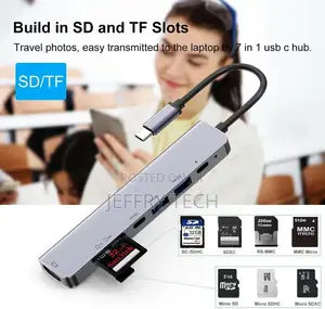 3/6/7/8 in 1 USB-C HUB Type-C Adapter Macbook/Windows Multi