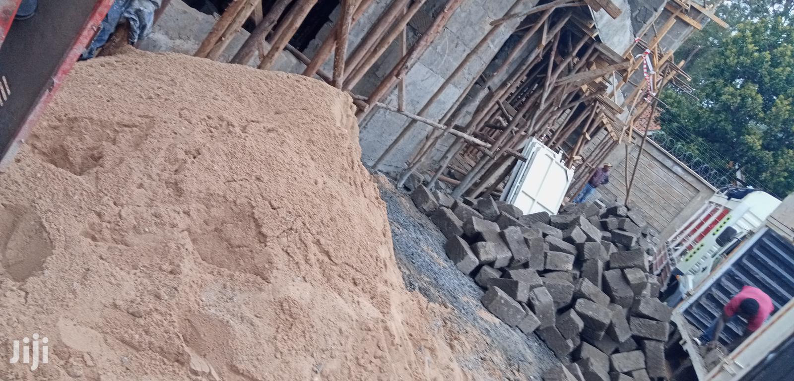 Machine Cut Stones And Clean Sand