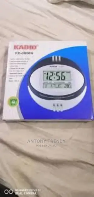 Round KADIO Kd-3806 Big Digital Alarm Calendar Temperature D