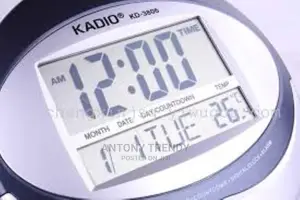 Kadio 3806N Digital Wall and Table Clock With Day Date Tempe