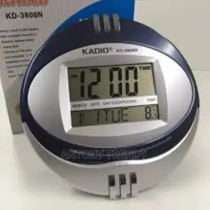 Generic Digital Wall Clock Electronic Temperature