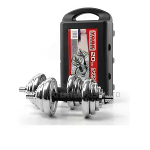 York 20KG Adjustable Chrome Dumbbell Set