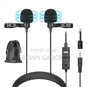 By-M1dm Boya Mic Dual Omni- Directional Lavalier