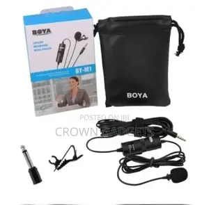 New Wired Black BY-M1 Boya Collar Mic