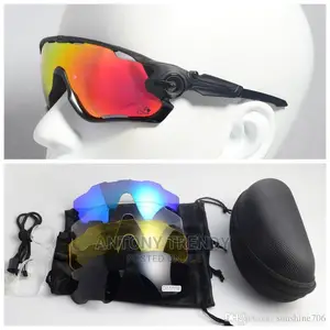 POLARIZED Sports Sunglasses Cycling Glasses With 5 Interchan