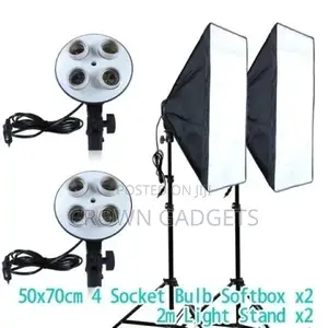 Photography 50x70cm Softbox Lighting Kits Professional Light