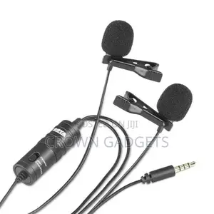 Omni-Directional Dual BOYA BY-M1DM Lavalier Microphone