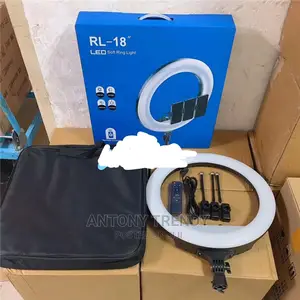 RL-18 LED Ring Light (45cm) + Light Stand + DC Power Adapter