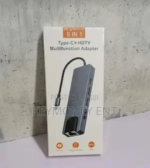 5 in 1 Type C Adapter USB C to Hub Rj45 USB3.0 Type C