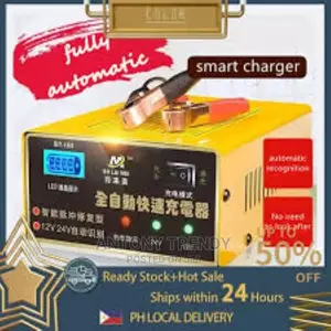 Ready Stock Car Battery Charger 12v/24v 250W 10A Intelligent