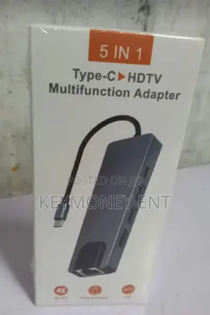 Multifunctional Adapter 5 in 1 Type C Hdmi Usb 3.0 Tf Card L